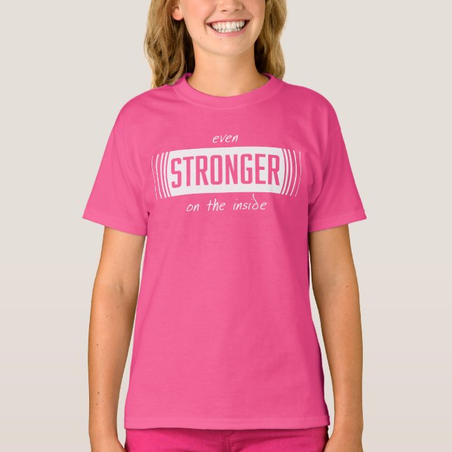 T-shirt Chemise plus forte sur les filles intérieures (Devant)