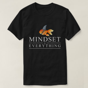 T-shirt Chemise Poisson Requin Mentalité Est Tout