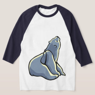 T-shirt Chemise polaire de Jersey pour femmes Art d'ours t
