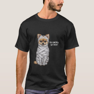 T-shirt Chemise Poméranienne momie Halloween Chien T