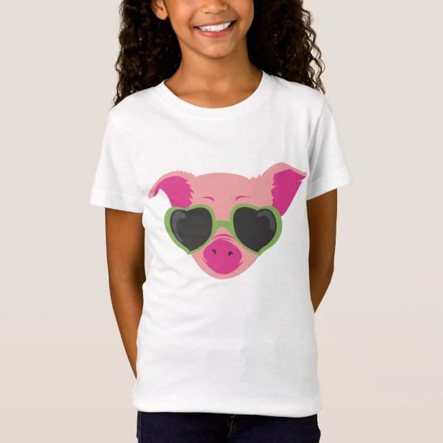 T-Shirt Chemise porcine d'art de bruit (Devant)