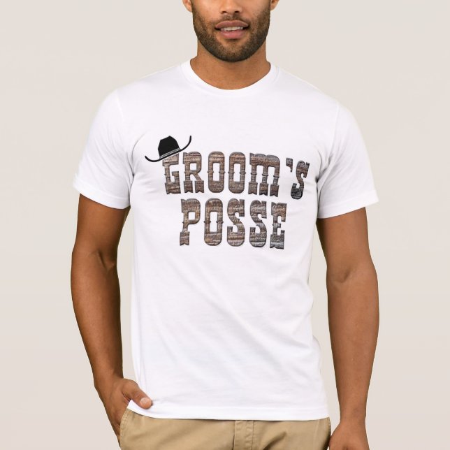 T-shirt Chemise Posse de Cowboy Groom (Devant)