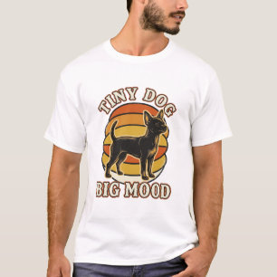 T-shirt Chemise pour amateur de Chihuahua Gravure rétro Hu