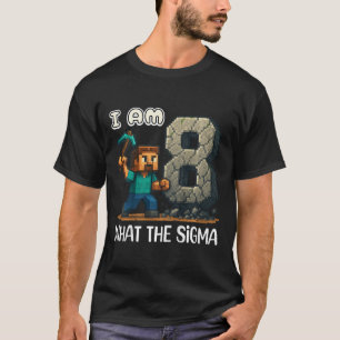 T-shirt Chemise pour garçons anniversaire 8 ans Sigma Gami