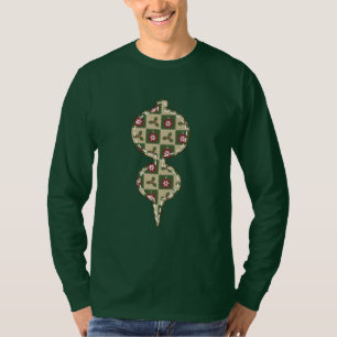 T-shirt Chemise pour homme motif courtepoint de Noël