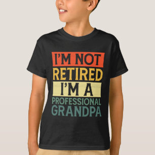 T-shirt Chemise Pour Hommes Drôle Fête des pères Retraitée