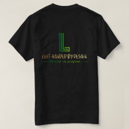 T-shirt Chemise pour hommes 'Mener avec votre gauche' 