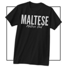 Chemise pour papa maltais pour les propriétaires e