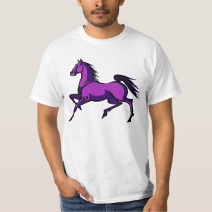 T-shirt Chemise pourpre de cheval