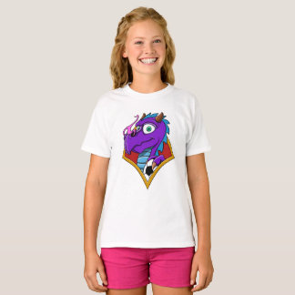 T-shirt Chemise pourpre d'équipe de football de dragons