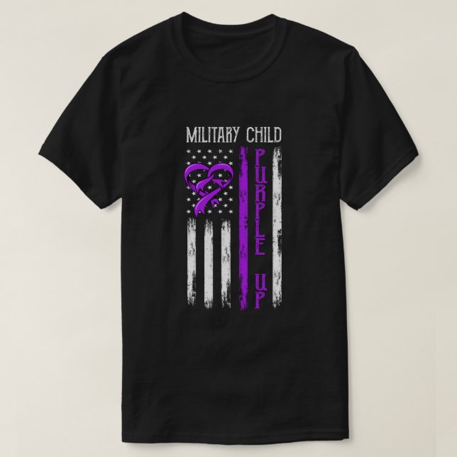 T-shirt Chemise pourrie de l'enfant militaire RD (Design devant)