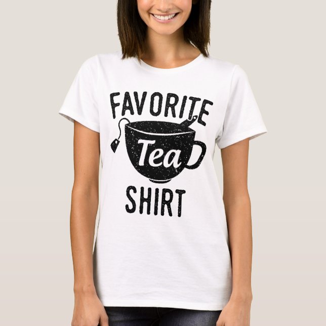 T-shirt Chemise préférée de thé (Devant)