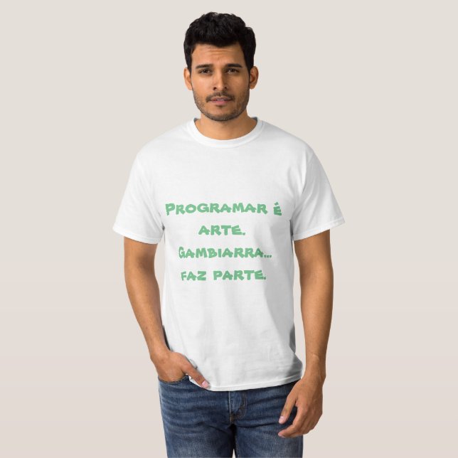 T-shirt Chemise Programmeur Gambiarra (Devant entier)
