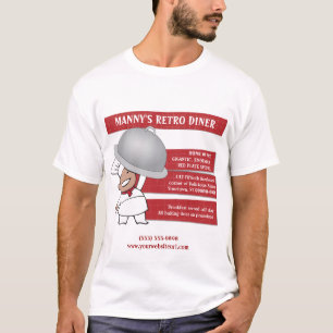 T-shirt Chemise promotionnelle des employés de rétro