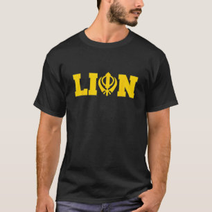 T-shirt Chemise Punjabi Lion Khanda Sikh Singh T
