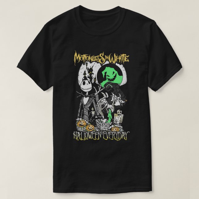 T-shirt Chemise Quotidienne Halloween Merch Blanc Sans Mou (Design devant)
