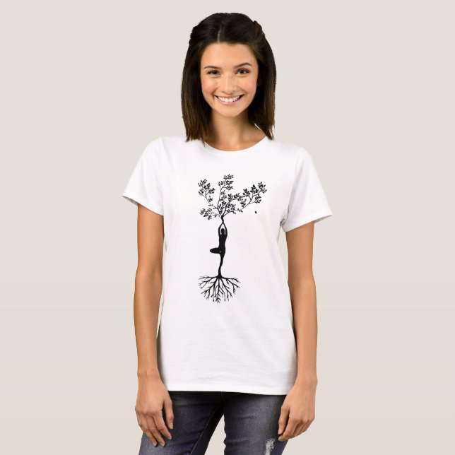 T-shirt Chemise racine d'arbre féminin (Devant entier)