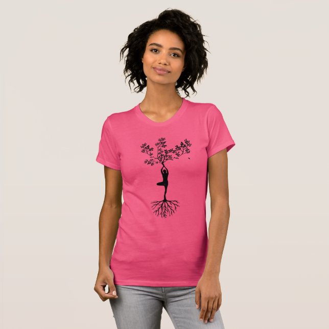 T-shirt Chemise racine d'arbre féminin (Devant entier)