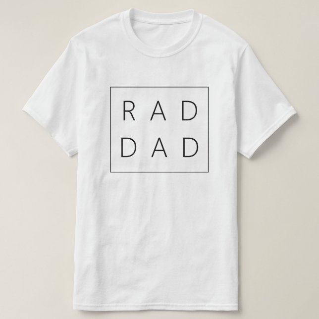 T-shirt Chemise Rad Dad pour Fête des pères (Design devant)