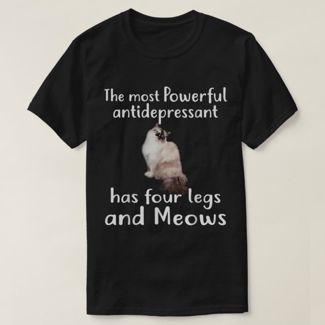 T-shirt Chemise Ragdoll Antidépresseur Ragdoll Tee - shirt (Design devant)