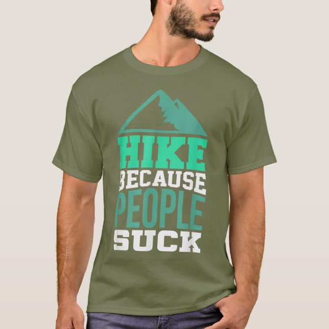 T-shirt Chemise randonnée pour la randonnée pédestre parce (Devant)