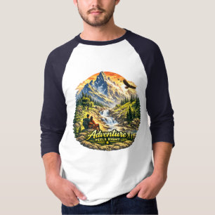 T-shirt Chemise ras-du-cou côtière Adventure Feels Right U