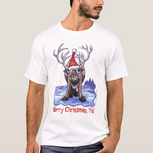 T-shirt Chemise Reindeer de Noël (Devant)