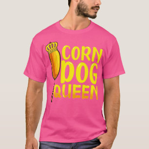 T-shirt Chemise Reine Chien de Corn - Drôle Chien Chaud Ch