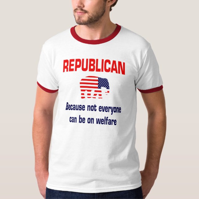 T-shirt Chemise républicaine drôle d'assistance sociale (Devant)