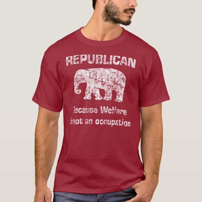 T-shirt Chemise républicaine drôle d'assistance sociale (Devant)