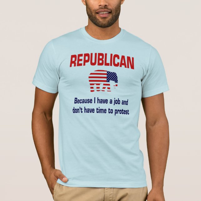 T-shirt Chemise républicaine drôle de protestation (Devant)