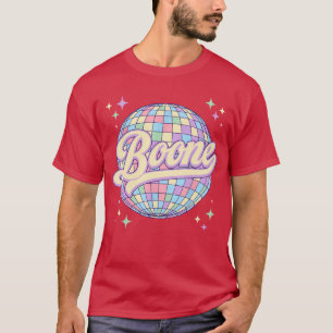 T-shirt Chemise Rétro Boone Prénom Personnalisé Disco 80s