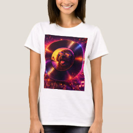 T-shirt Chemise Rétro Cockapoo Disque Vinyle Musique 80s