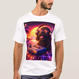 T-shirt Chemise rétro cockapoo musique T Shirt 80s esthéti