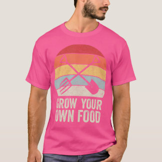 T-shirt Chemise Rétro Cultivez Votre Propre Nourriture Cad