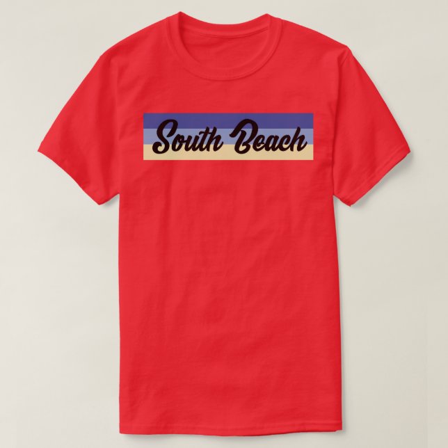 T-shirt Chemise Retro South Beach (Design devant)
