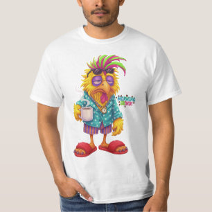 T-shirt Chemise Rétro Vintage 3D à Col Rond - Classique Dé