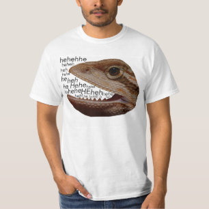 T-shirt chemise riante de lézard