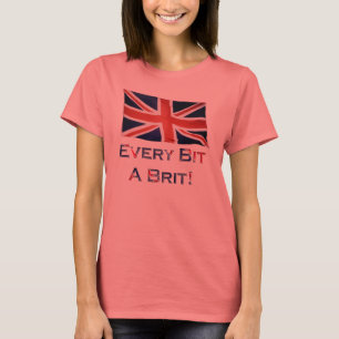 T-shirt Chemise Ringer Patriotique BRITANNIQUE FLAG