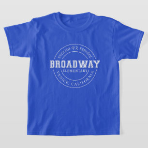 T-shirt Chemise ronde pour enfants de l'école primaire de 