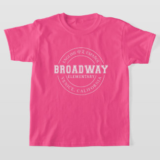 T-shirt Chemise ronde pour enfants de l'école primaire de 