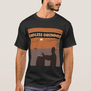 T-shirt Chemise ronde tambour sans fin. Tambours