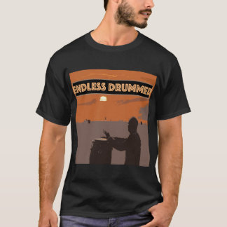 T-shirt Chemise ronde tambour sans fin. Tambours