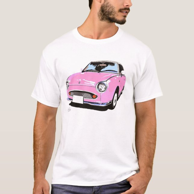 T-shirt Chemise rose de Figaro (Devant)