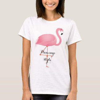 T-shirt Chemise rose de maternité de style de flamant