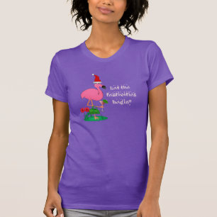 T-shirt Chemise rose drôle de dames de Flamant rose