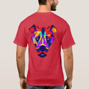 T-shirt chemise rouge cardinal hommes de chien d'Alexandre