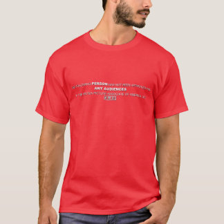 T-shirt Chemise rouge de bande