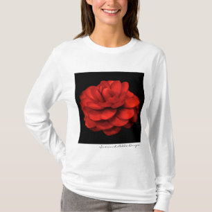 T-shirt Chemise rouge de camélia