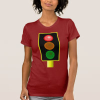 Chemise rouge de feu de la signalisation des